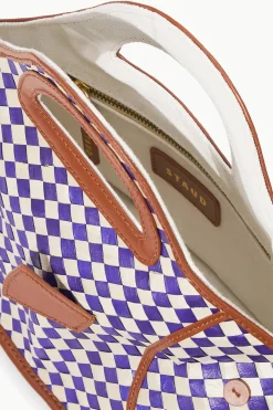 STAUD CLEO FISH BASKET BAG  COCONUT CHECK COCONUTCHECK Discount