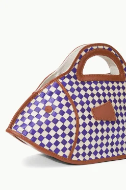 STAUD CLEO FISH BASKET BAG  COCONUT CHECK COCONUTCHECK Discount