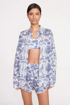 STAUD COLTON SHIRT  BLUE TOILE BLUETOILE