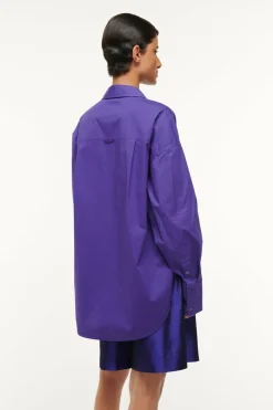 STAUD COLTON SHIRT   VIOLET Outlet