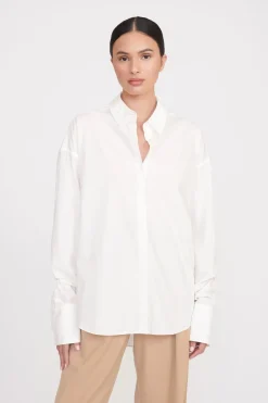 STAUD COLTON SHIRT WHITE Discount