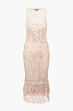 STAUD CONSTANZA DRESS  BEIGE MULTI BEIGEMULTI Best