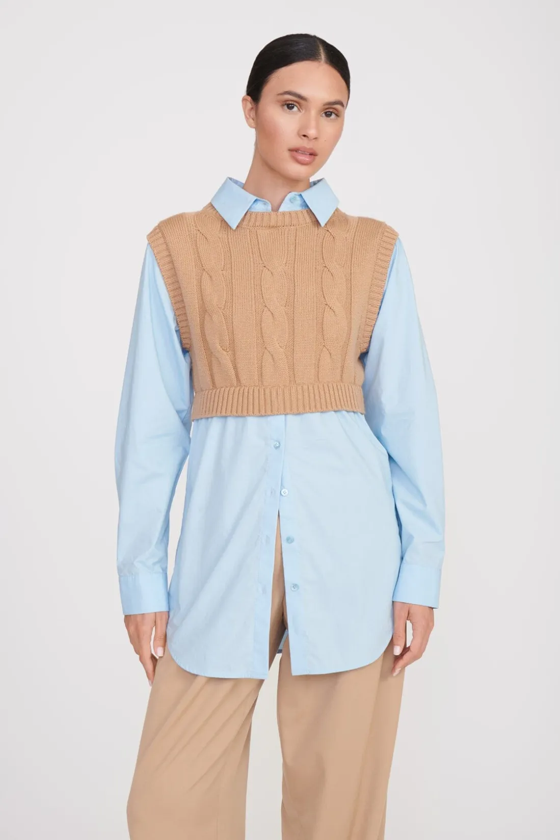 STAUD COOPER TOP CAMEL FRENCH BLUE CAMELFRENCHBLUE Online