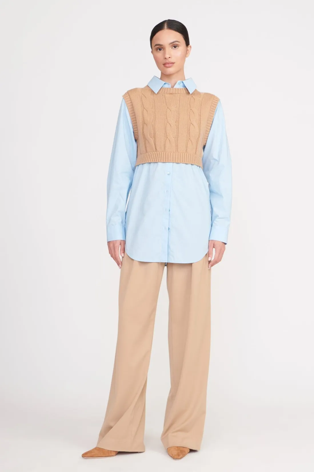STAUD COOPER TOP CAMEL FRENCH BLUE CAMELFRENCHBLUE Online