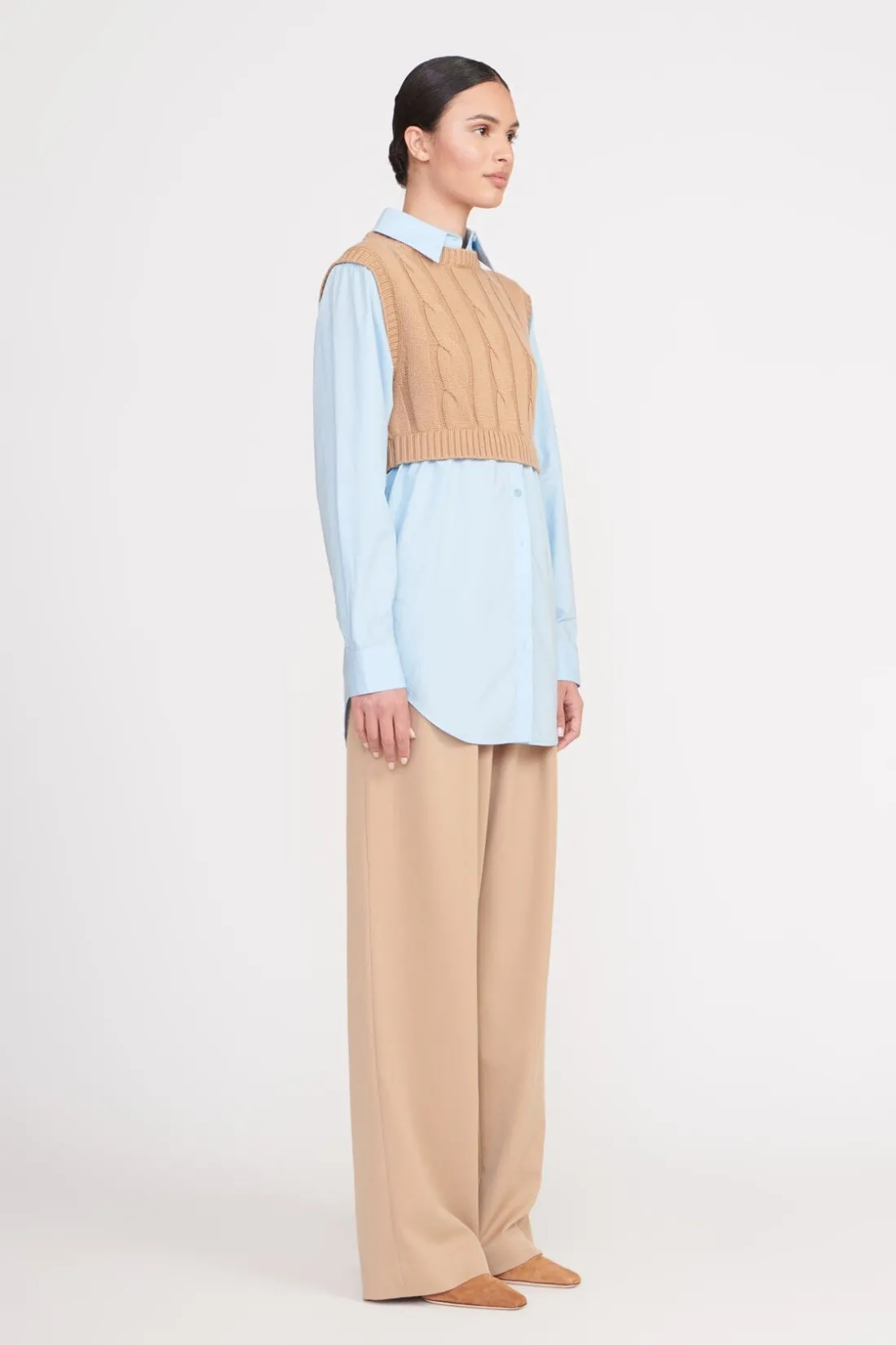 STAUD COOPER TOP CAMEL FRENCH BLUE CAMELFRENCHBLUE Online