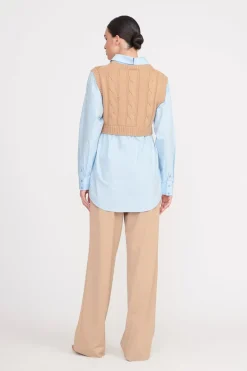 STAUD COOPER TOP CAMEL FRENCH BLUE CAMELFRENCHBLUE Online