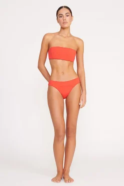 STAUD CORSAGE BIKINI BOTTOM  RED ROSE REDROSE Clearance