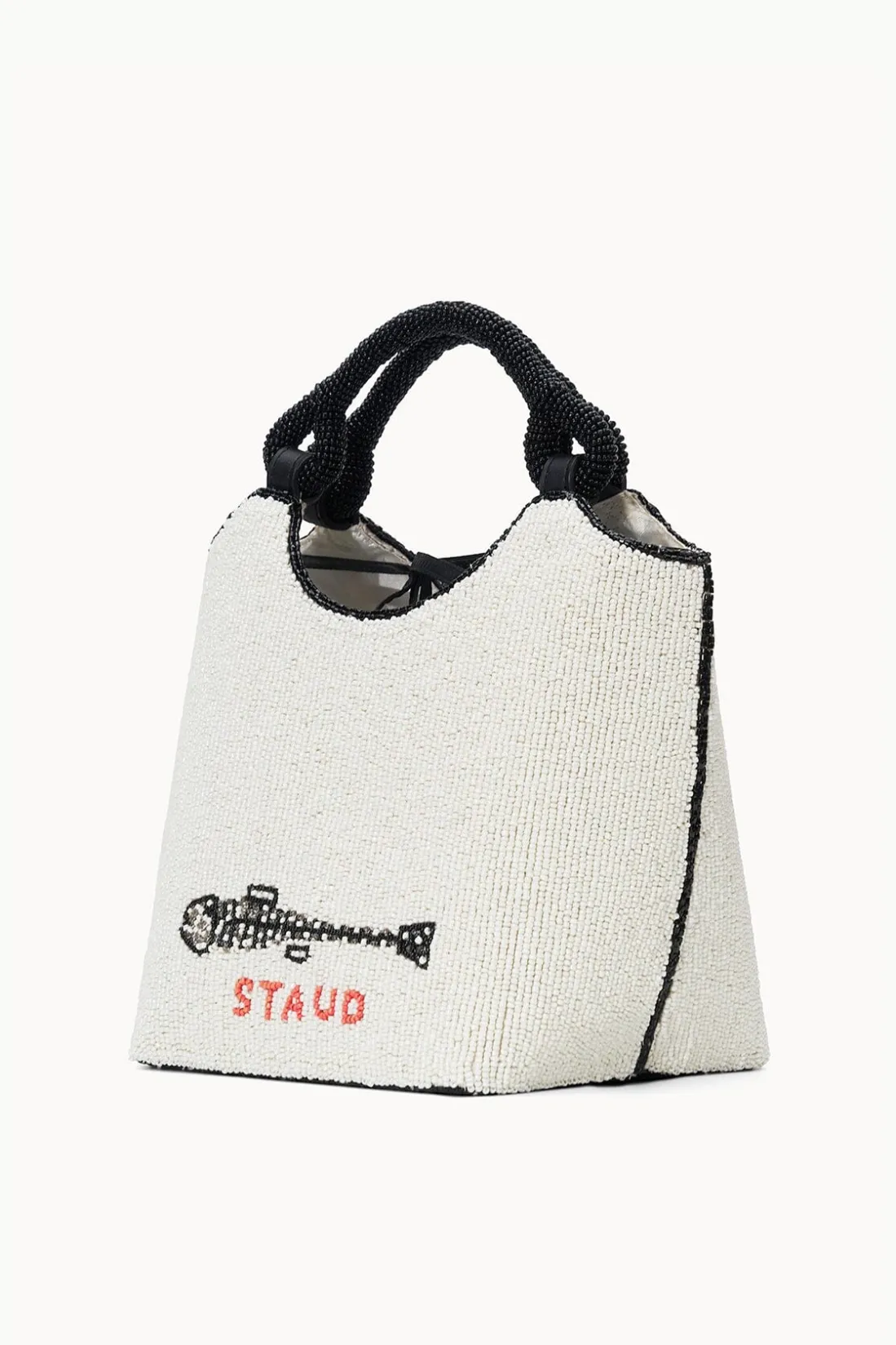 STAUD COTE BEADED BAG INES CREAM STAUDINESCREAM Discount