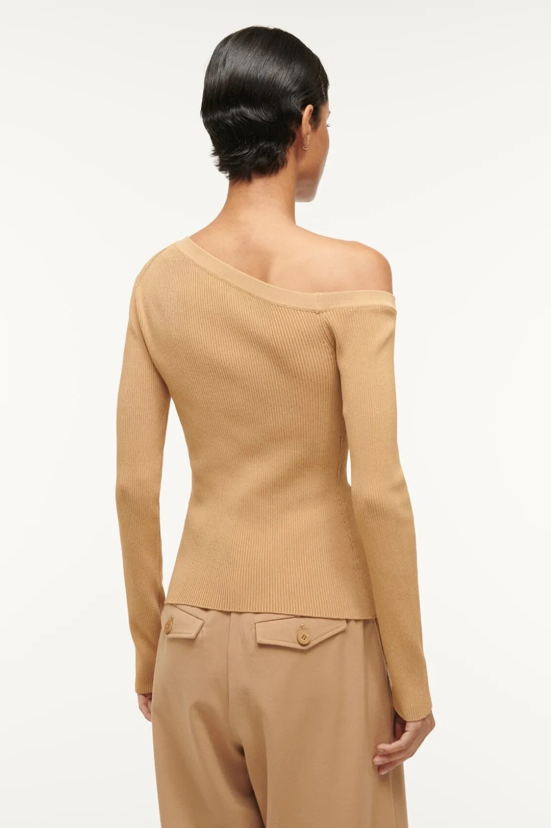 STAUD CRAFTSMAN SWEATER CAMEL Sale