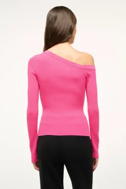 STAUD CRAFTSMAN SWEATER   PUNCH Hot