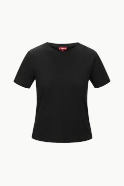 STAUD CREW NECK T SHIRT BLACK New