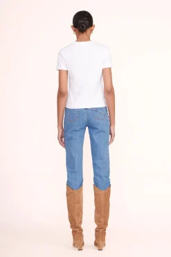 STAUD CREW NECK T SHIRT WHITE Outlet