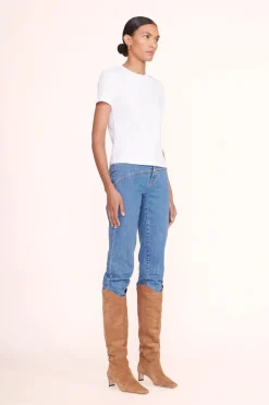 STAUD CREW NECK T SHIRT WHITE Outlet