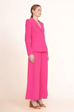 STAUD CROPPED CALEB PANT   MAGENTA Hot