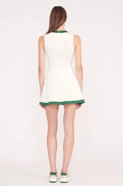 STAUD CROSS-COURT DRESS IVORY COURT GREEN IVORYCOURTGREEN Best