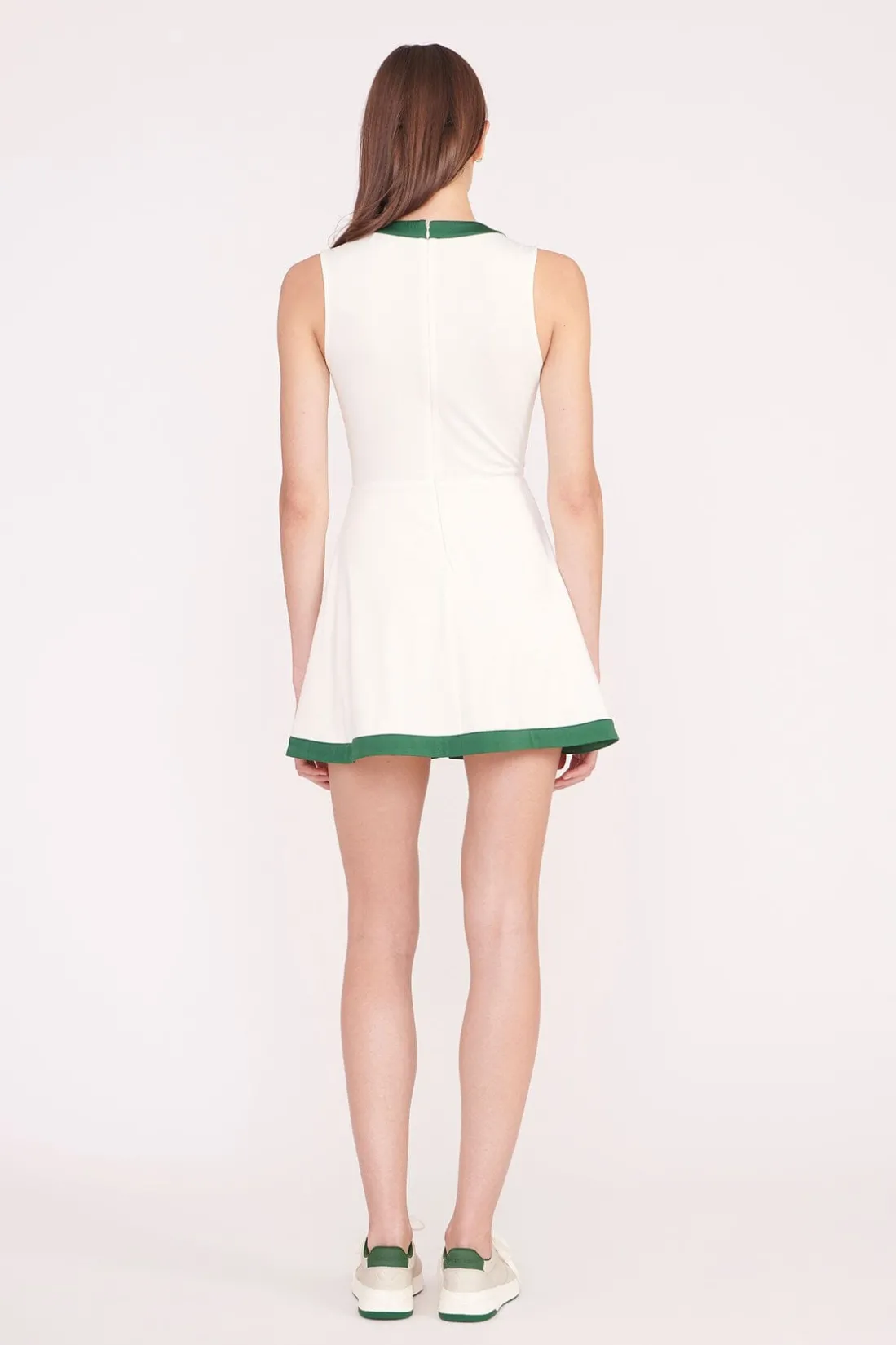 STAUD CROSS-COURT DRESS IVORY COURT GREEN IVORYCOURTGREEN Best