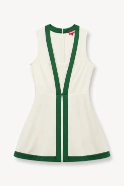 STAUD CROSS-COURT DRESS IVORY COURT GREEN IVORYCOURTGREEN Best