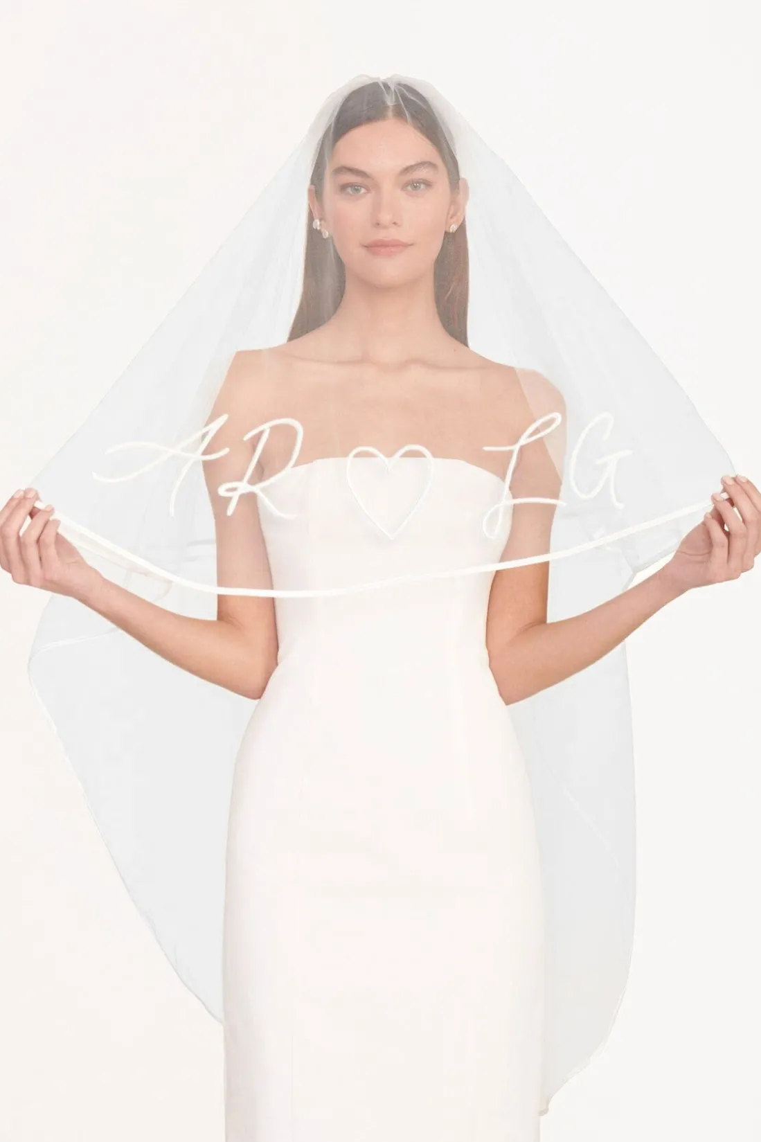 STAUD CUSTOM EMBROIDERED INITIALS VEIL Online