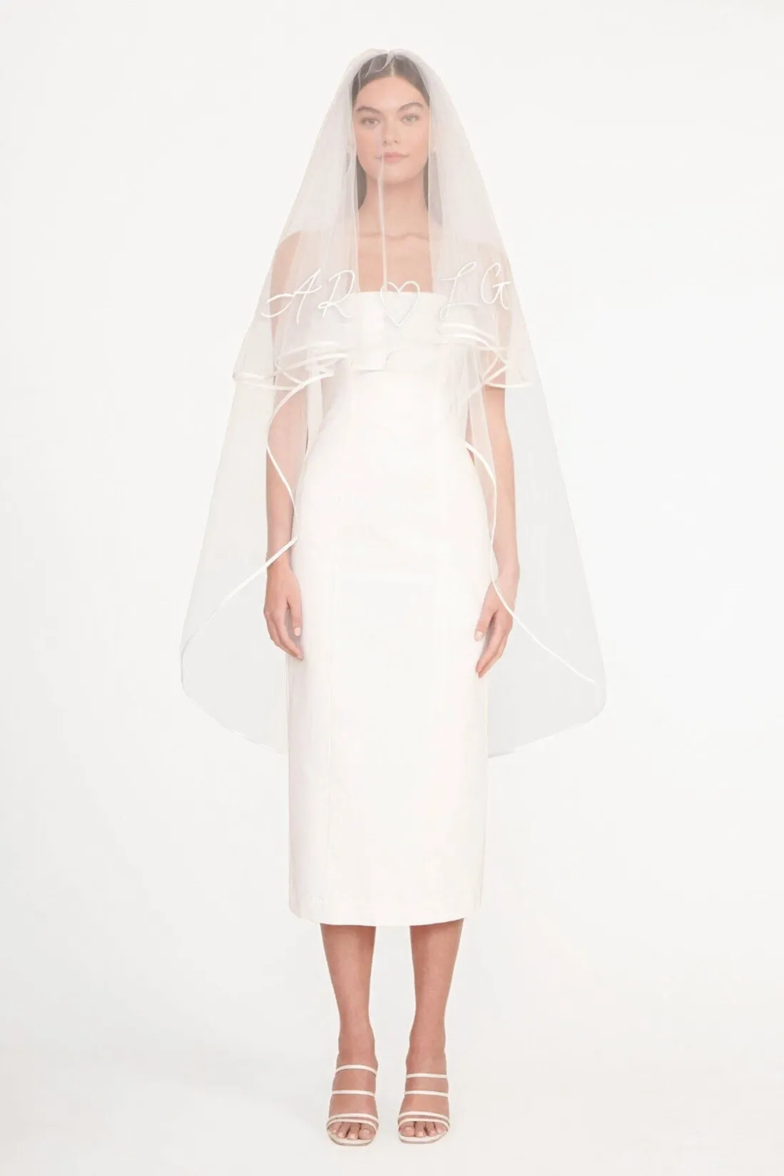 STAUD CUSTOM EMBROIDERED INITIALS VEIL Online