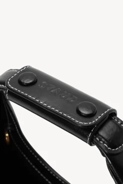 STAUD CUSTOM MINI MOON BAG   BLACK Outlet