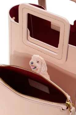 STAUD CUSTOM MINI SHIRLEY LEATHER BAG   BLUSH New