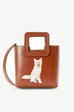 STAUD CUSTOM MINI SHIRLEY LEATHER BAG   TAN Hot