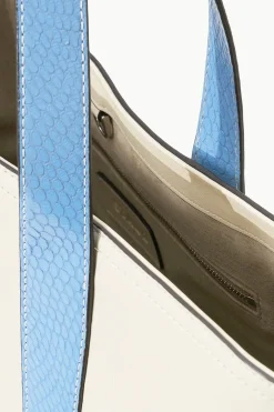 STAUD CUSTOM MONOGRAM ALLORA TOTE  CREAM BLUE CREAMSTAUDBLUE New