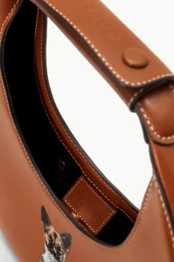 STAUD CUSTOM MOON BAG   TAN Clearance