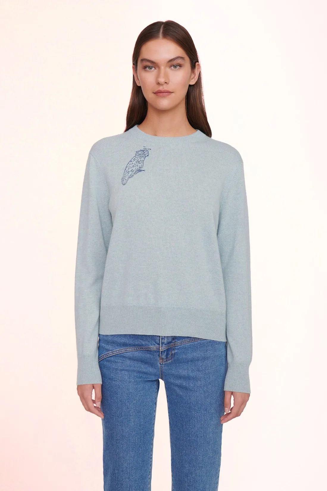 STAUD CUSTOM x C.BONZ CASHMERE SWEATER LIGHT BLUE LIGHTBLUE Discount