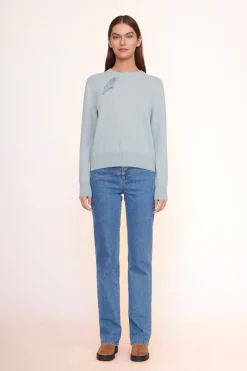 STAUD CUSTOM x C.BONZ CASHMERE SWEATER LIGHT BLUE LIGHTBLUE Discount