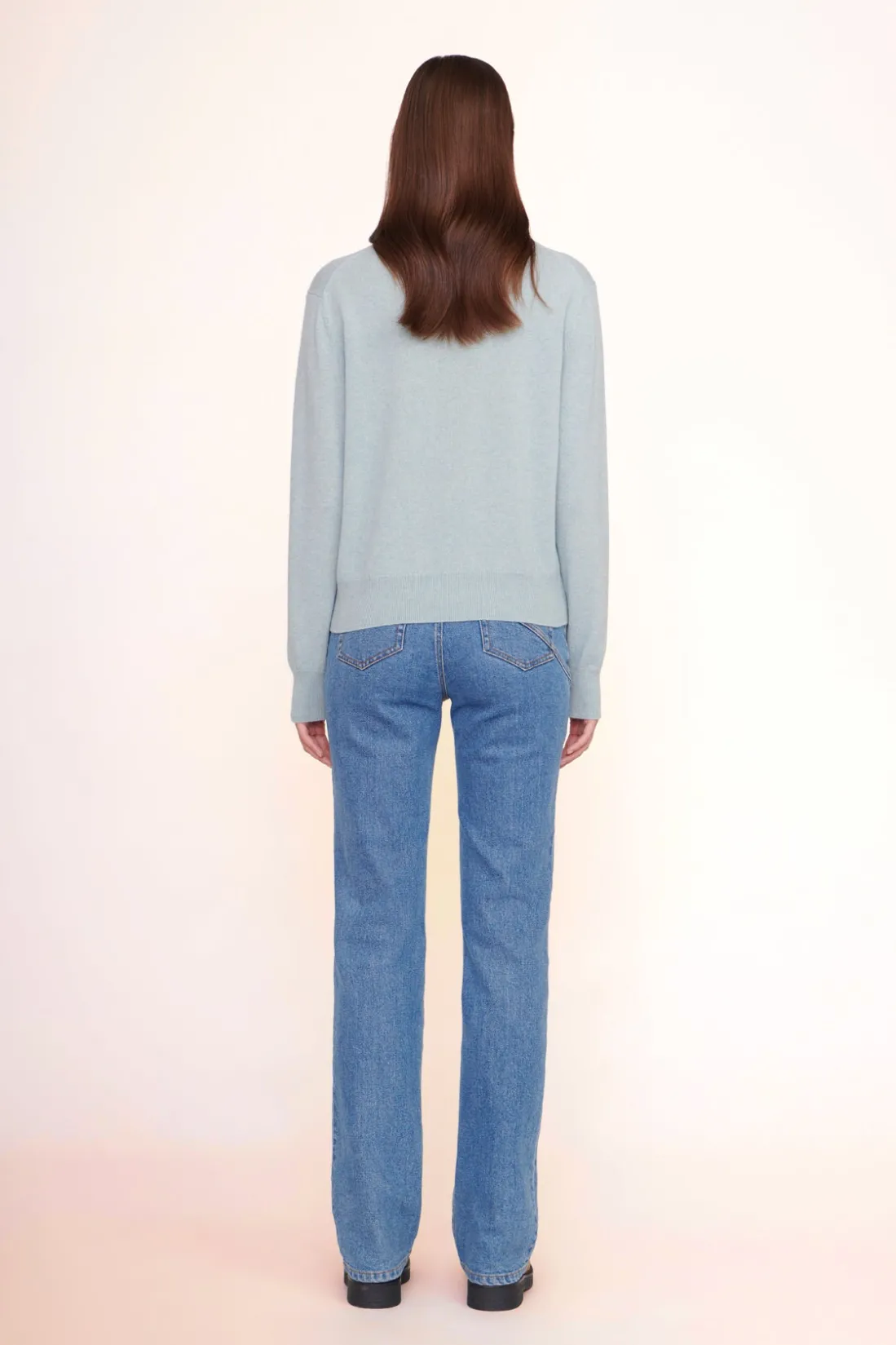 STAUD CUSTOM x C.BONZ CASHMERE SWEATER LIGHT BLUE LIGHTBLUE Discount