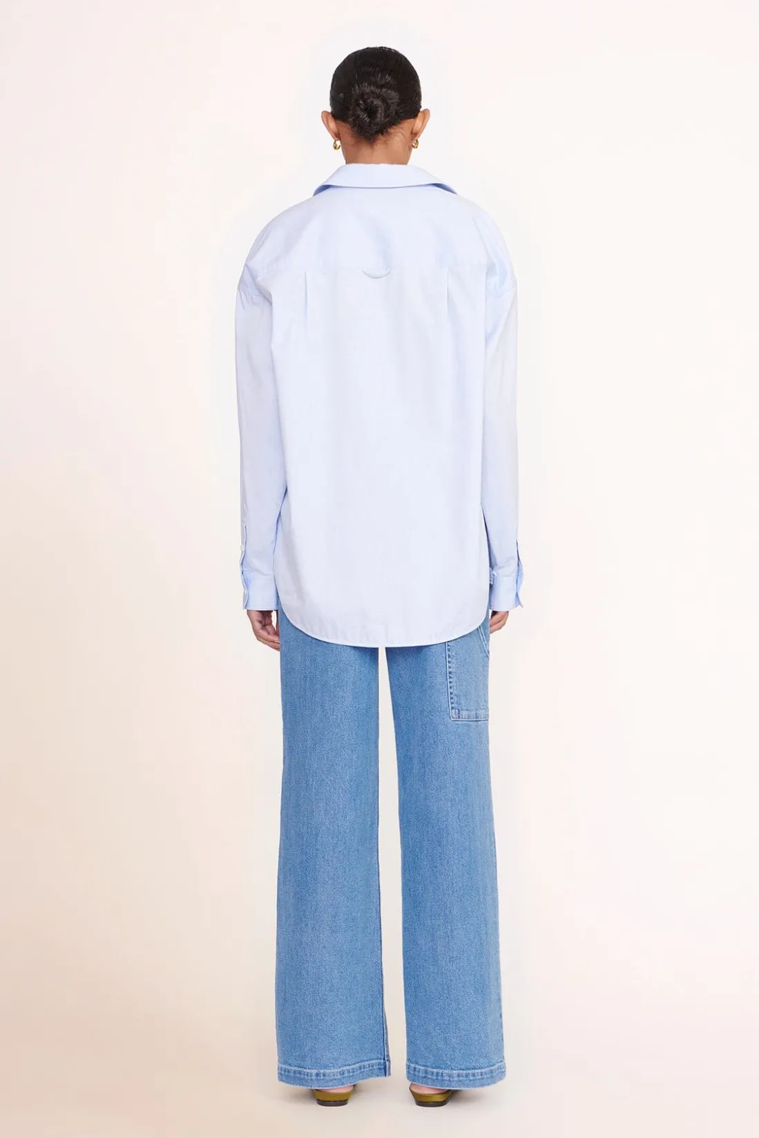 STAUD CUSTOM x C.BONZ CLASSIC OVERSIZED SHIRT OXFORD BLUE OXFORDBLUE Hot