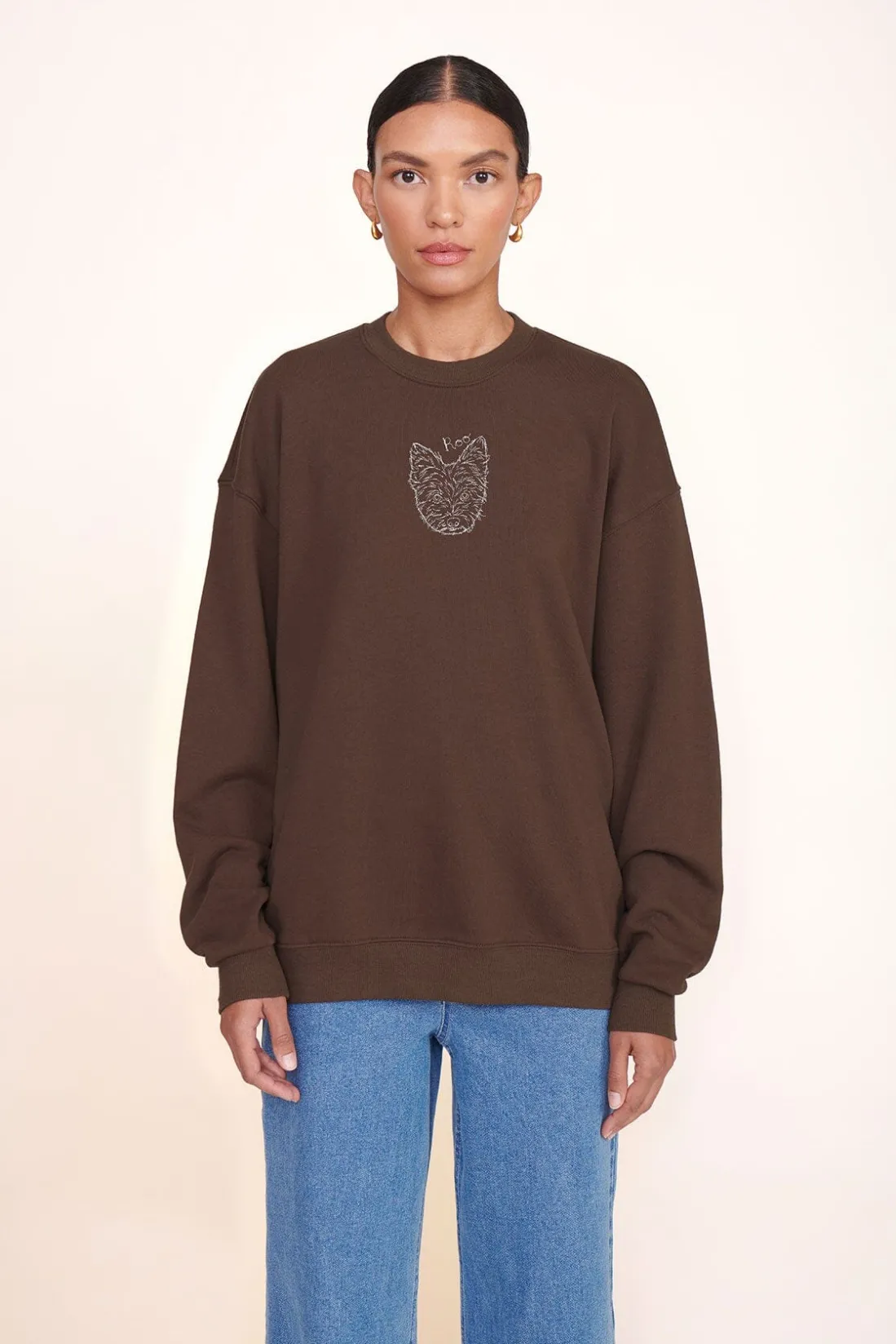 STAUD CUSTOM x C.BONZ OVERSIZED SWEATSHIRT BROWN Best