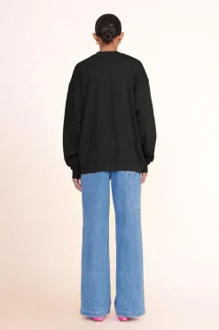 STAUD CUSTOM x C.BONZ OVERSIZED SWEATSHIRT   BLACK