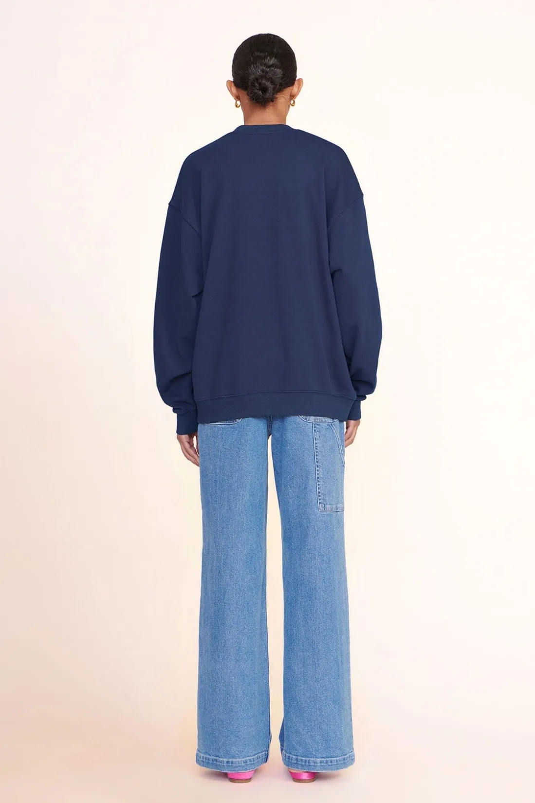 STAUD CUSTOM x C.BONZ OVERSIZED SWEATSHIRT NAVY