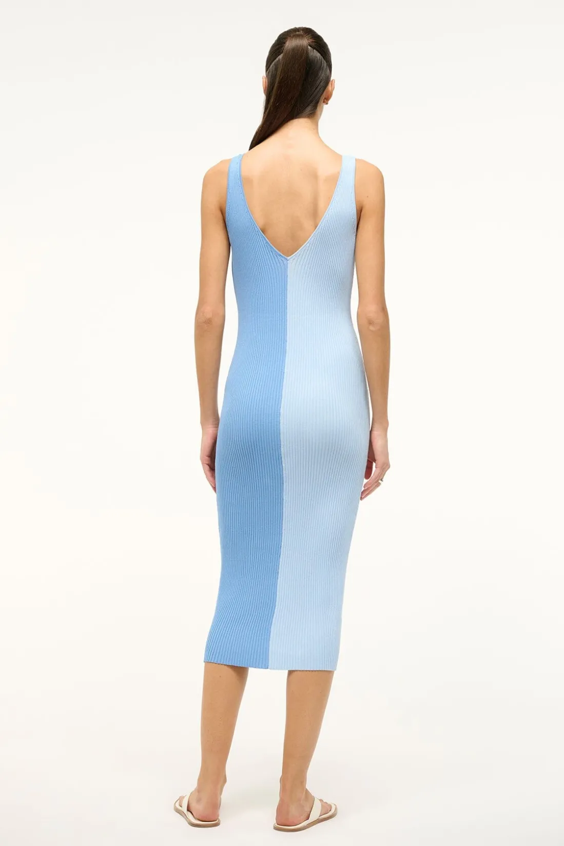 STAUD DANA DRESS PERIWINKLE MULTI PERIWINKLEMULTI