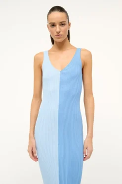 STAUD DANA DRESS PERIWINKLE MULTI PERIWINKLEMULTI