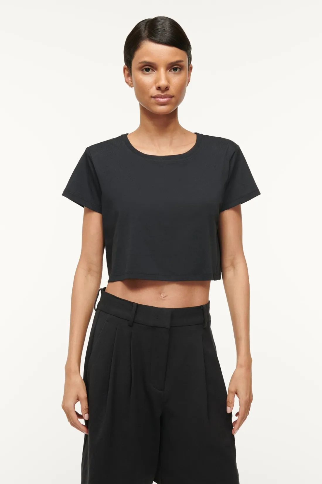 STAUD DEAN T-SHIRT BLACK Hot