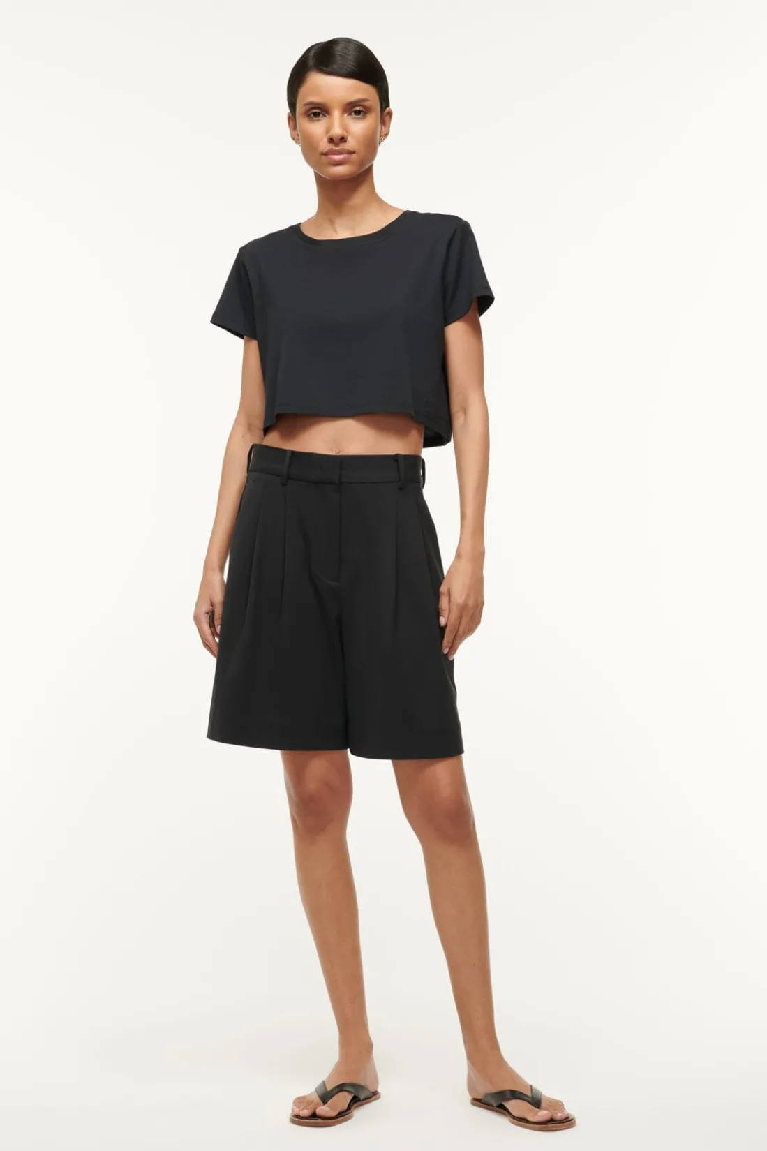 STAUD DEAN T-SHIRT BLACK Hot