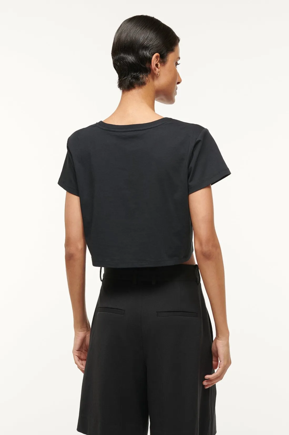 STAUD DEAN T-SHIRT BLACK Hot