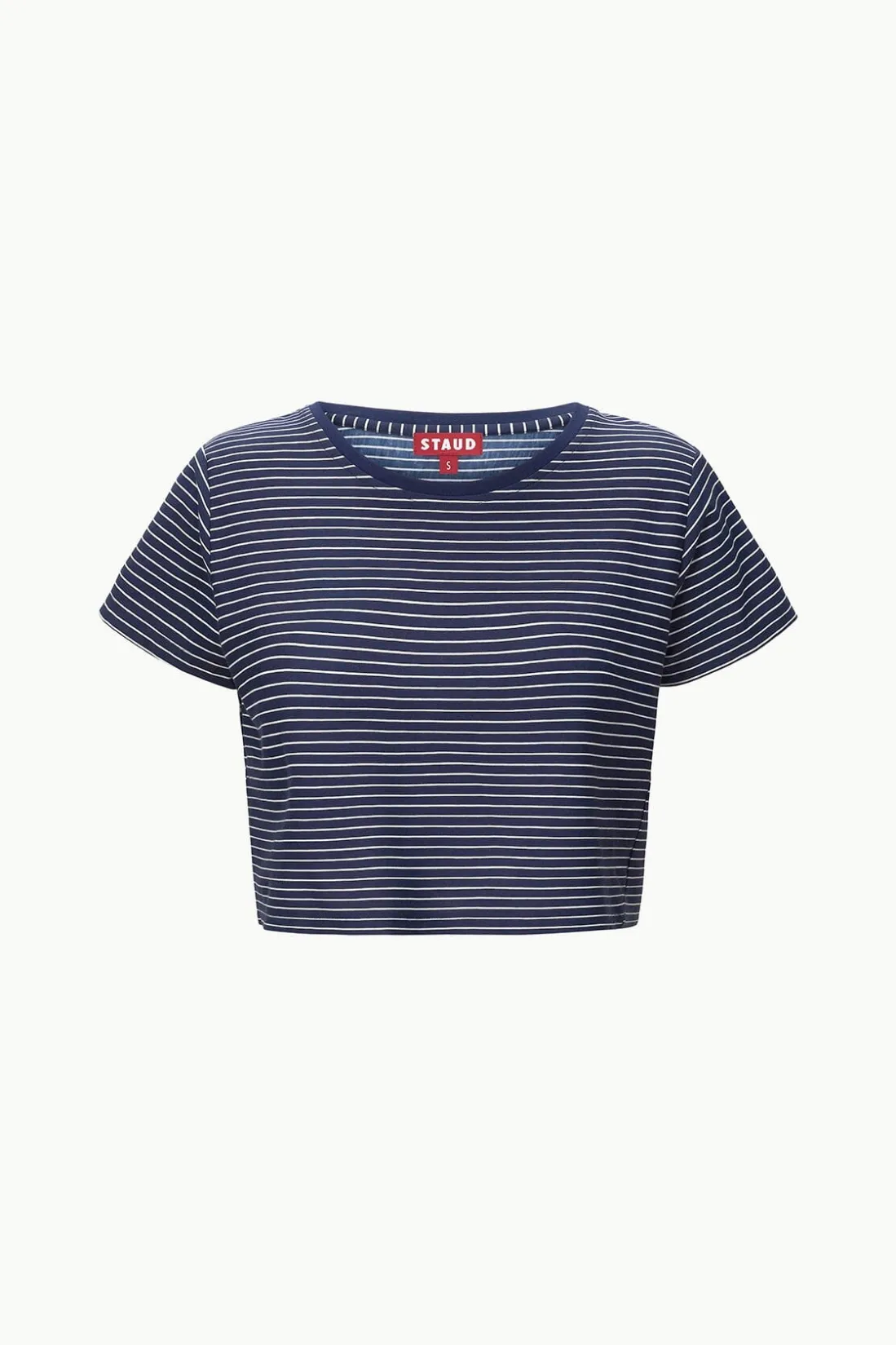 STAUD DEAN T-SHIRT NAVY MICRO STRIPE NAVYMICROSTRIPE