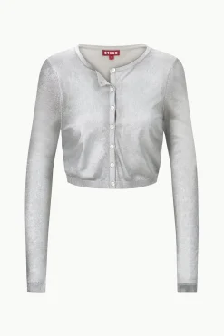 STAUD DEANNA CARDIGAN   SILVER Online