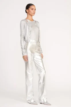 STAUD DEANNA CARDIGAN   SILVER Online