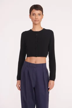 STAUD DEANNA SWEATER   BLACK Online