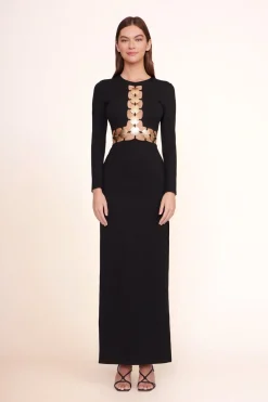 STAUD DELPHINE DRESS   BLACK Outlet
