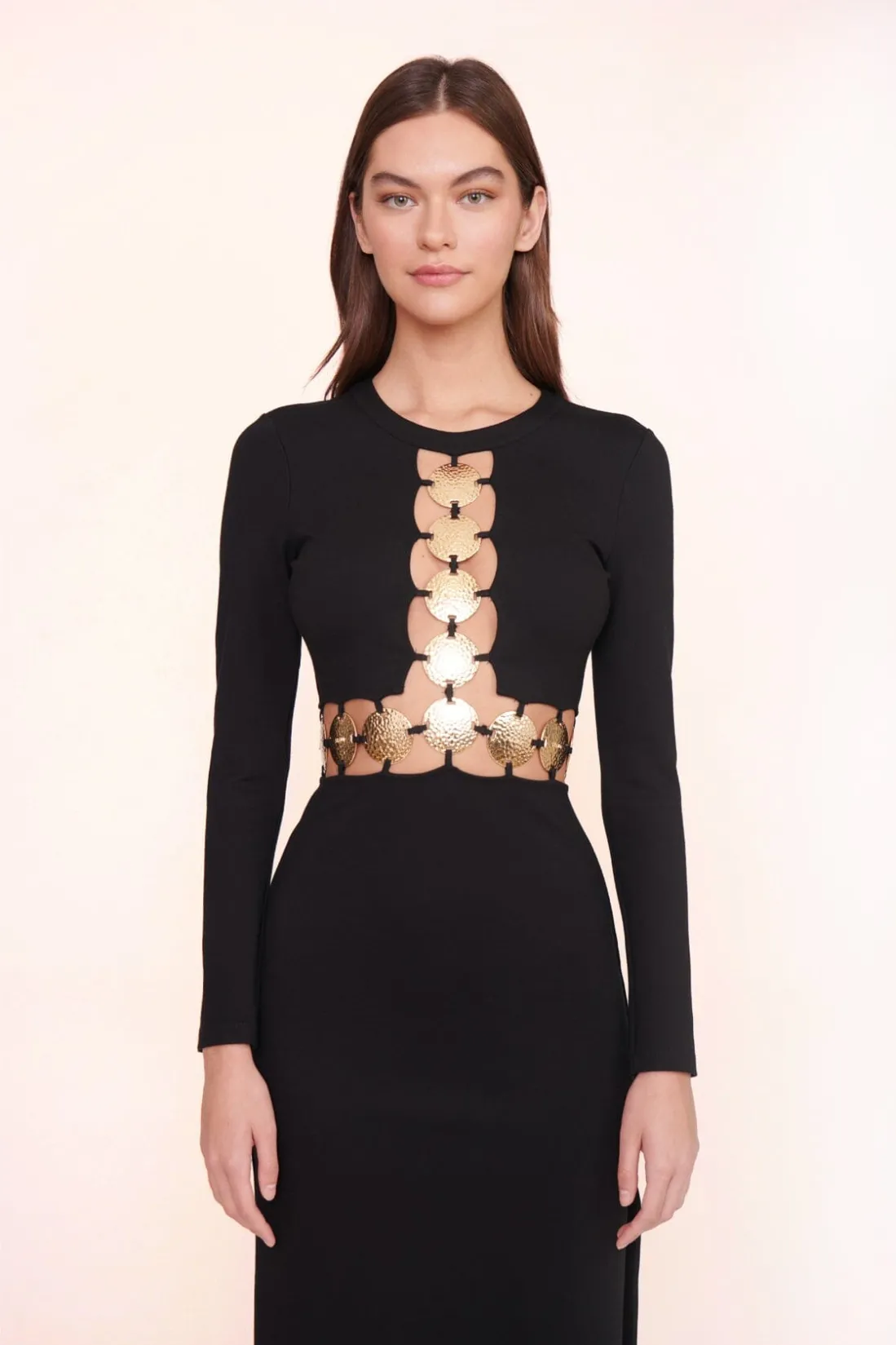STAUD DELPHINE DRESS BLACK Outlet