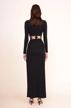 STAUD DELPHINE DRESS BLACK Outlet