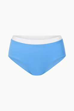 STAUD DEVON HIGH RISE BIKINI BOTTOM  AZURE WHITE AZUREWHITE Online