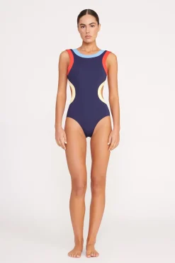 STAUD DOLCE ONE PIECE  NAVY COLORBLOCK NAVYCOLORBLOCK Clearance