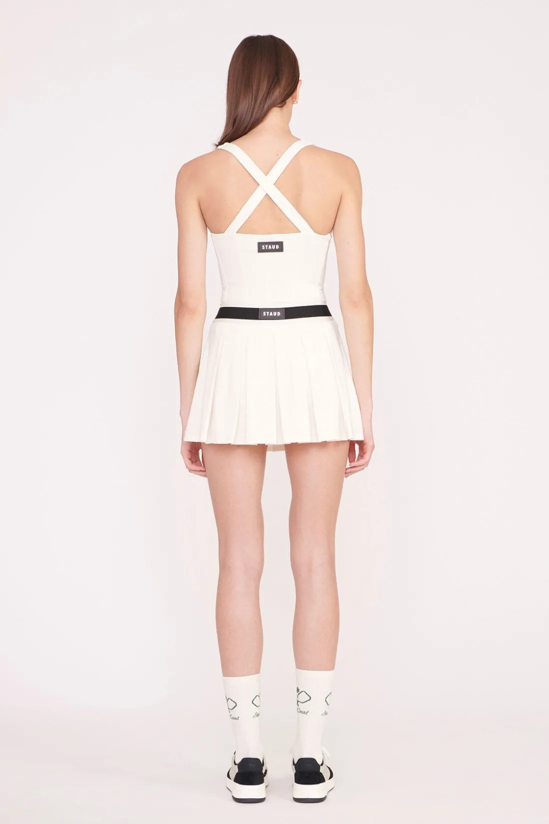 STAUD DOUBLES SKIRT IVORY Discount